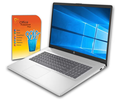 HP Notebook 17,3 Zoll Intel i5-120u bis 32GB RAM, bis 2TB SSD Win11 Pro Office 2024