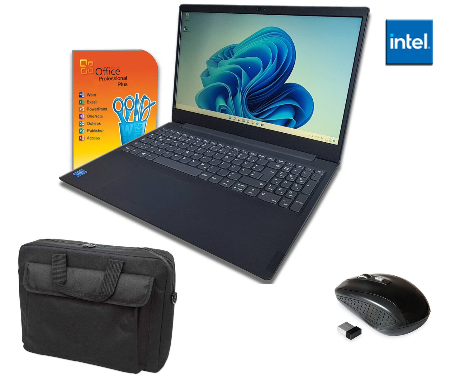HP Notebook 17,3 Zoll Intel i5-120u bis 32GB RAM, bis 2TB SSD Win11 Pro Office 2024